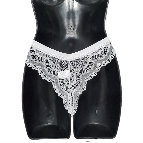 Caroline Frederick's Of Hollywood White All-Over Lace Panty Size Large - Picture 2 of 3